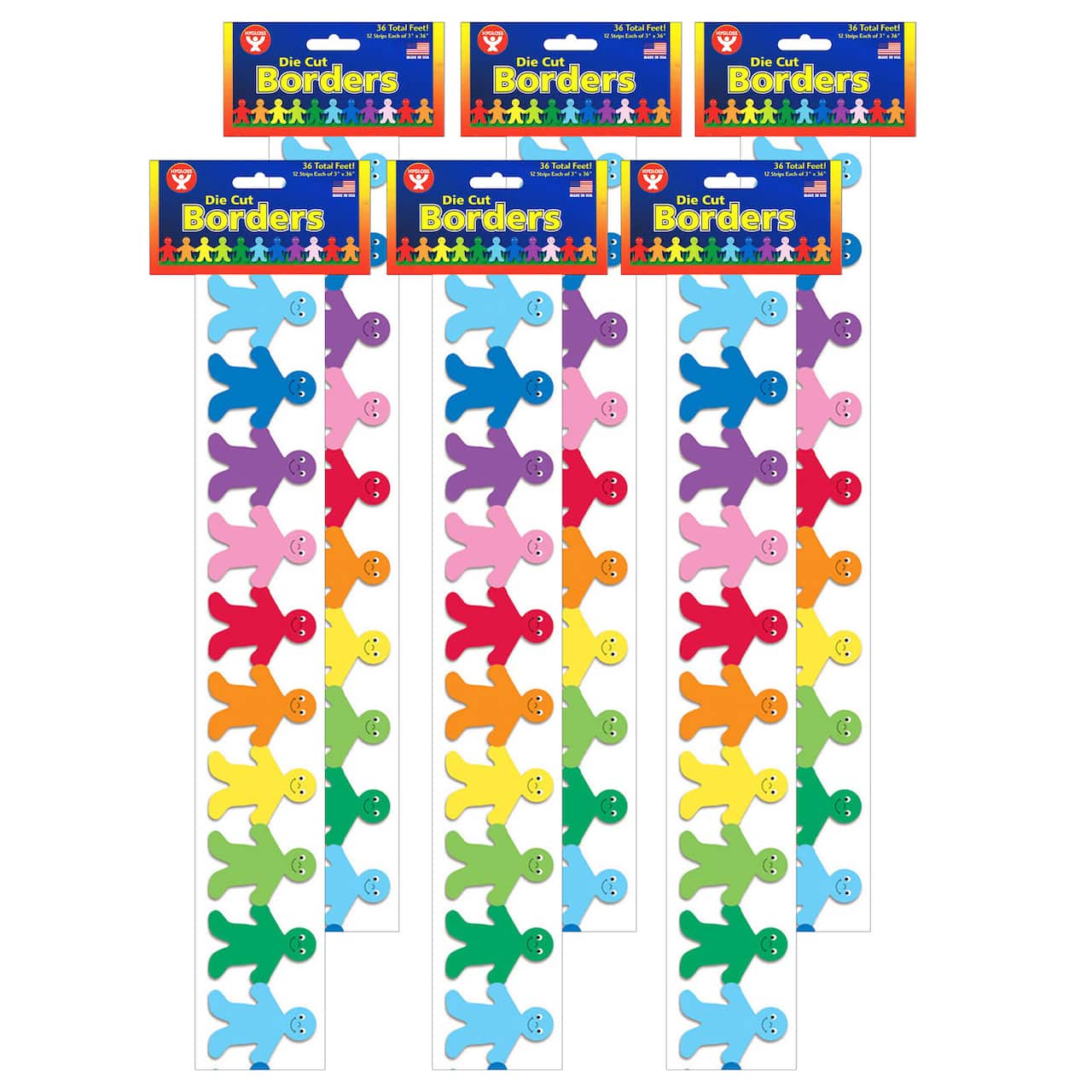 Hygloss® Mighty Brights™ Die Cut Borders, 216ft.